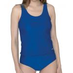 Aquashape Aqua Max Faux Tankini  Solid Lap Suit