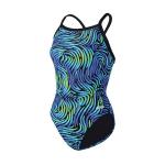 Dolfin Ladies Winner V-2 Back - 512 Swirl Blue/Green